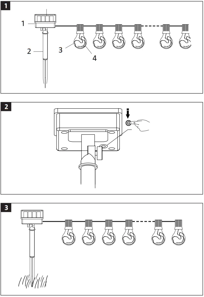 anslut 019716 Solar Cell Powered String Lights LED