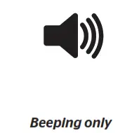 Beeping only