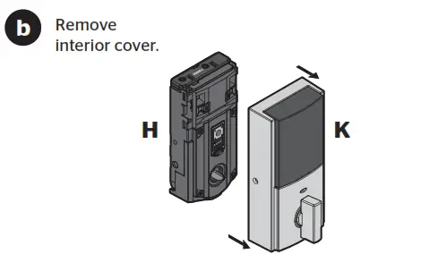 Install the interior assembly A b