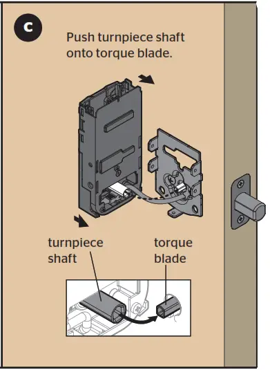 Install the interior assembly B c
