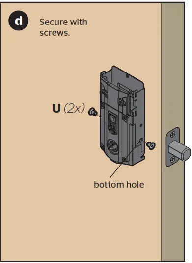 Install the interior assembly B d