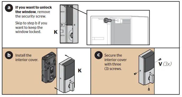 Install the interior cover