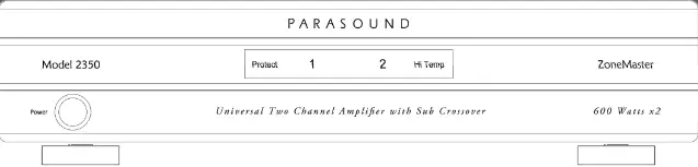PARASOUND 2350 ZoneMaster Universal Two Channel Amplifier