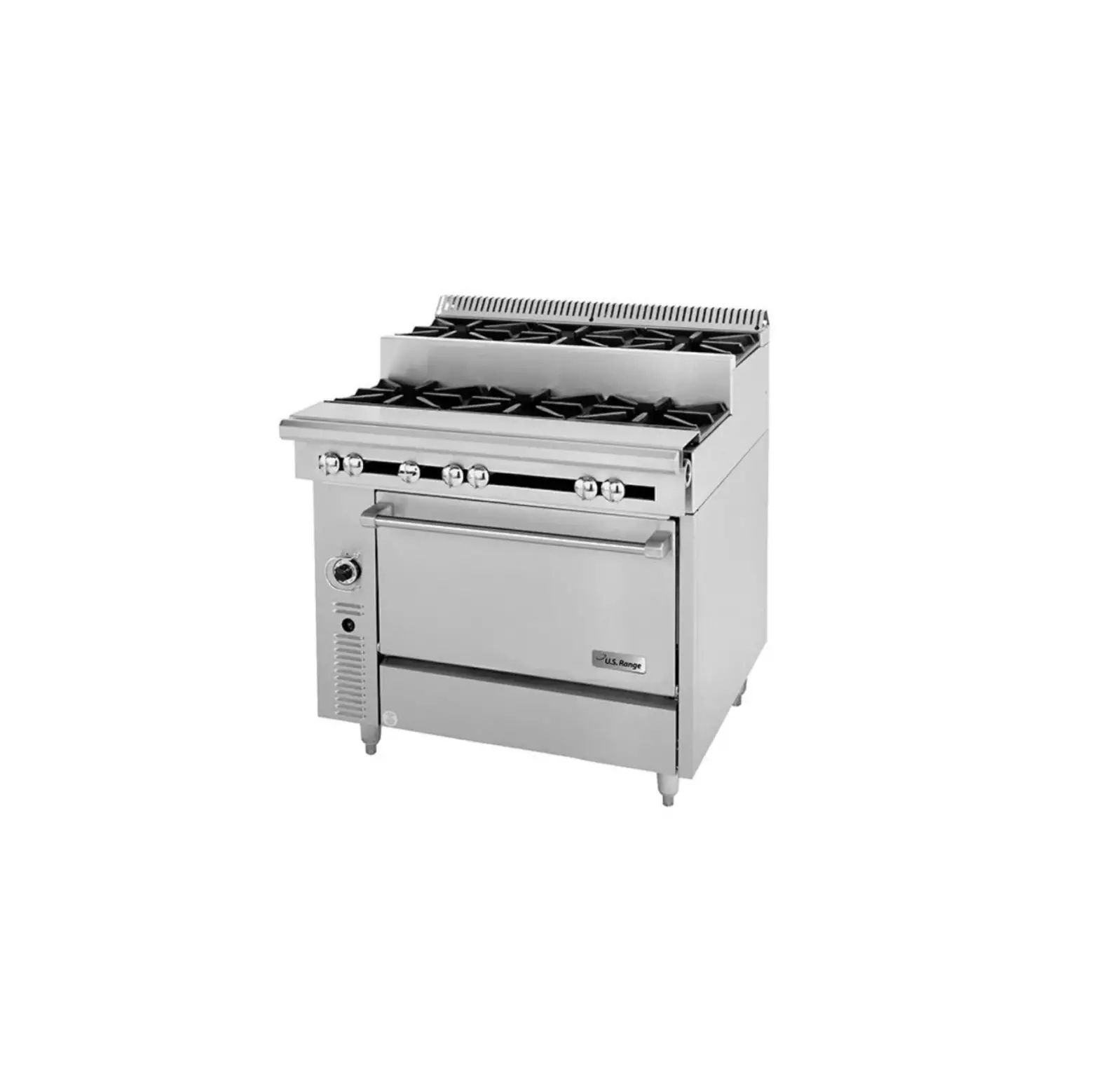 U S Range C836-7 Heavy-duty Cuisine Series Gas Restaurant Range Instruction Manual