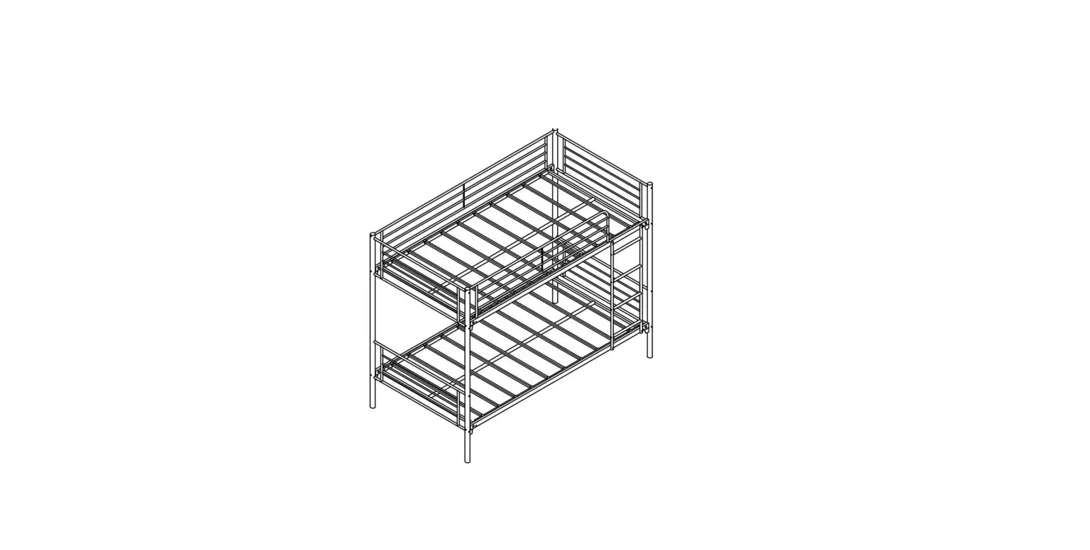 Lucky One 035d Bed Frame White Twin Over Twin Bunk Bed Instruction Manual Lucky One 035d Bed Frame White Twin Over Twin Bunk Bed Instruction Manual