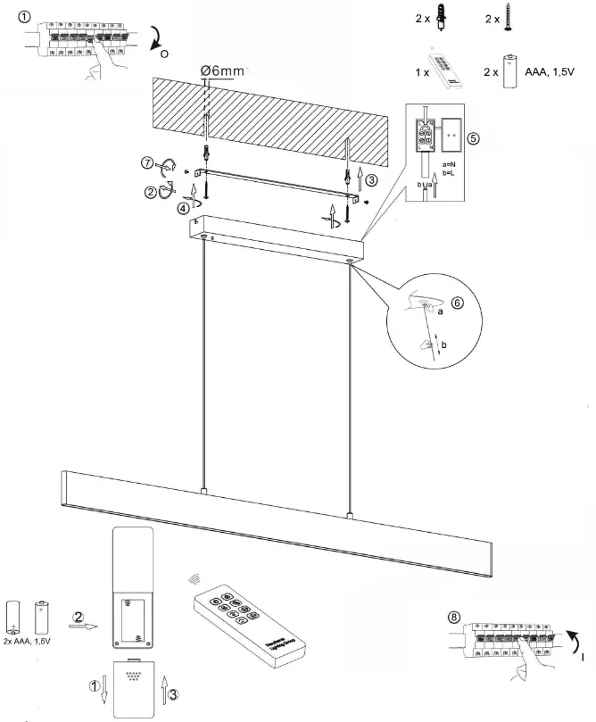 LeuchtenDirekt 11548 13 NILA LED Pendant Light