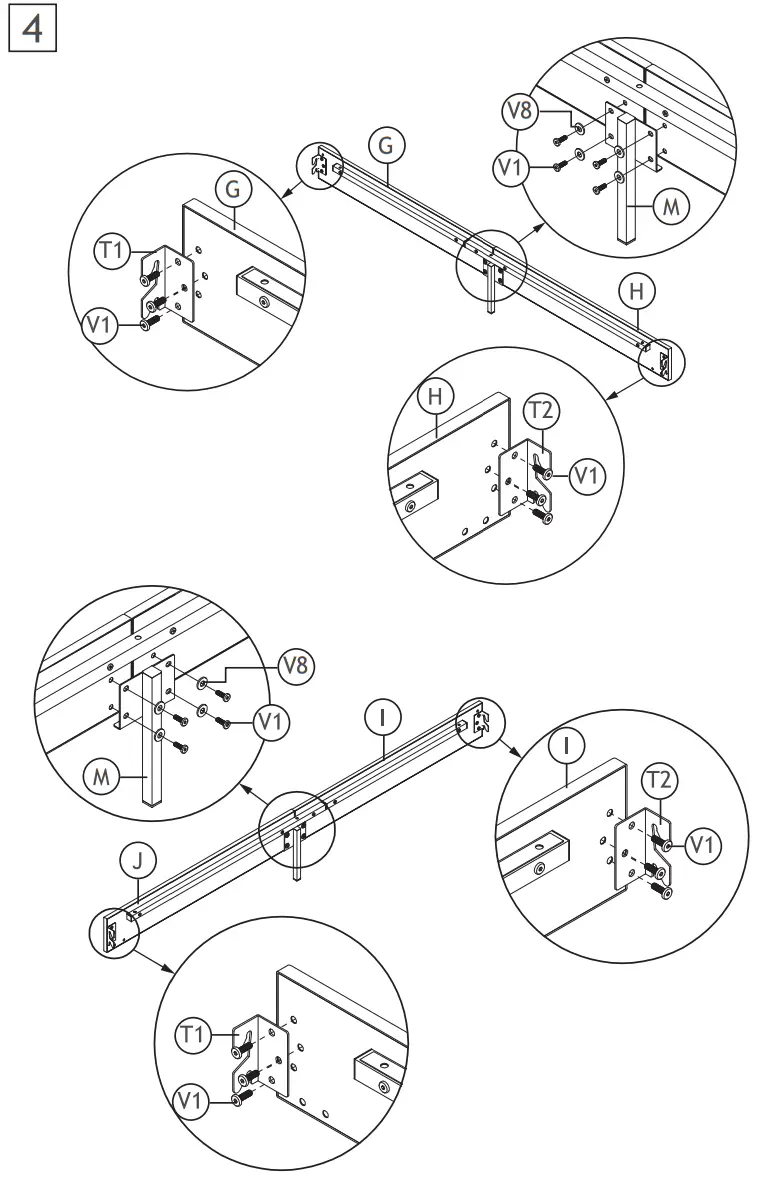 HOMEDEPOT F FB857219683 Upholstered Gray Queen Size Platform Bed - Fig4