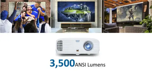3,500ANSI Lumens