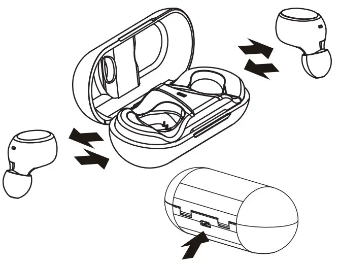 acme BH412 True Wireless Earbuds - charging 2