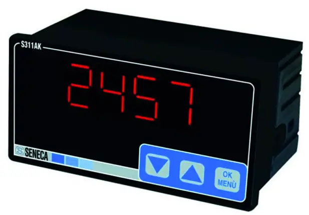 SENECA S311AK Analogue Panel Indicator with 4-Digit Display