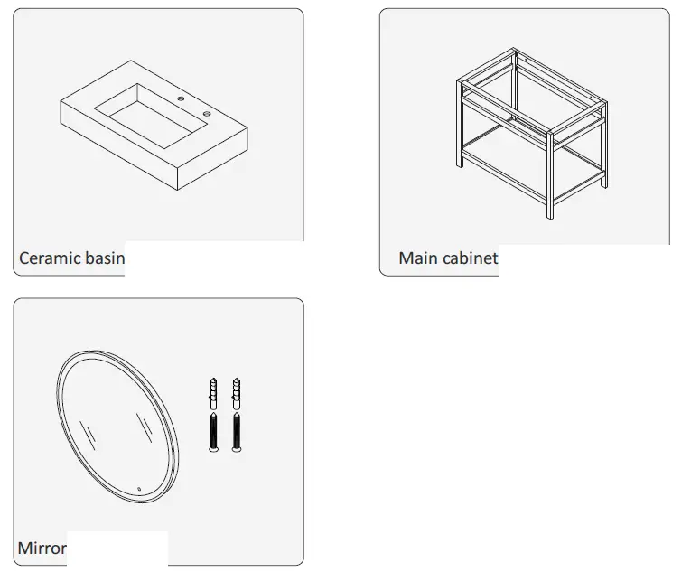ROSWELL 701136 Bilbao 36 Inch W x 21.7 Inch D x 33.9 Inch H Stainless Steel Bath Vanity in Brushed-Gold FIG (1)