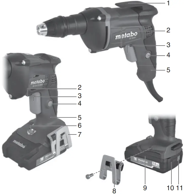 metabo SE Series Drywall Screwdriver A01