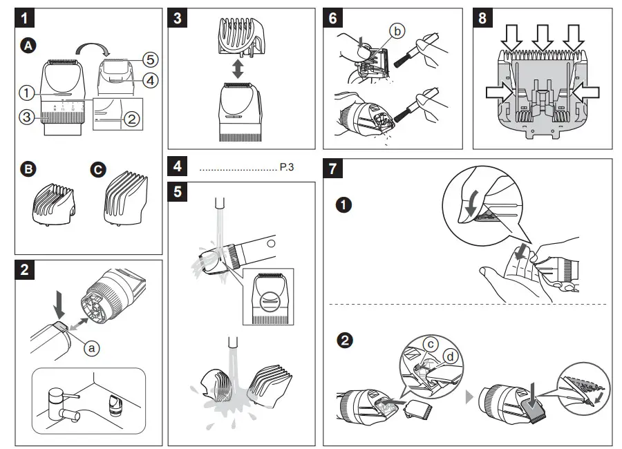 Panasonic ER-CTN1 Trimmer Head - Figure 1