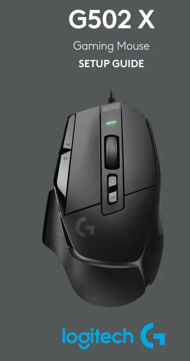 logitech G502 X Gaming Mouse User Guide