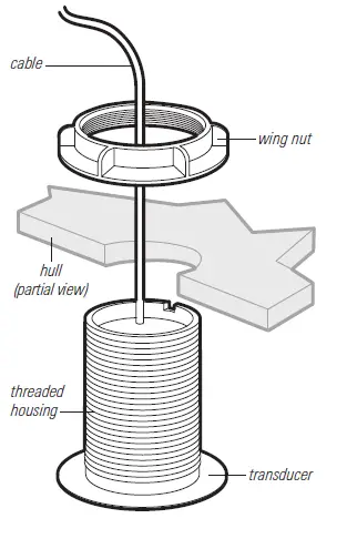 HUMMINBIRD 530759-2 Flush Mount Transducer FIG (2)