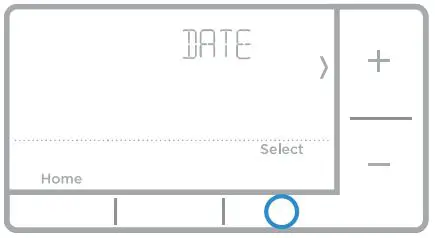 Honeywell RTH7500 7-Day Programmable Thermostat Installation Guide - Set the date 2