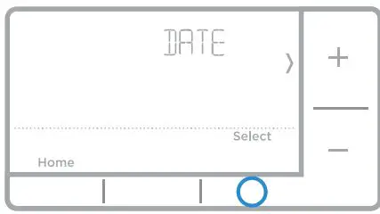 Honeywell RTH7500 7-Day Programmable Thermostat Installation Guide - Set the date