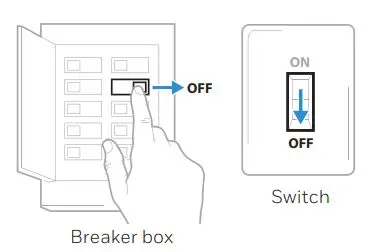 Honeywell RTH7500 7-Day Programmable Thermostat Installation Guide - Turn power OFF