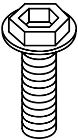 Screw x 6 5/16 x 1/4"