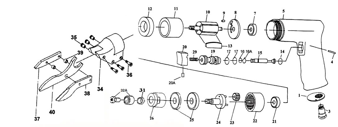 Taylor-Pneumatic-Tool-Company-T-7700SS-Scissor-Shear-1