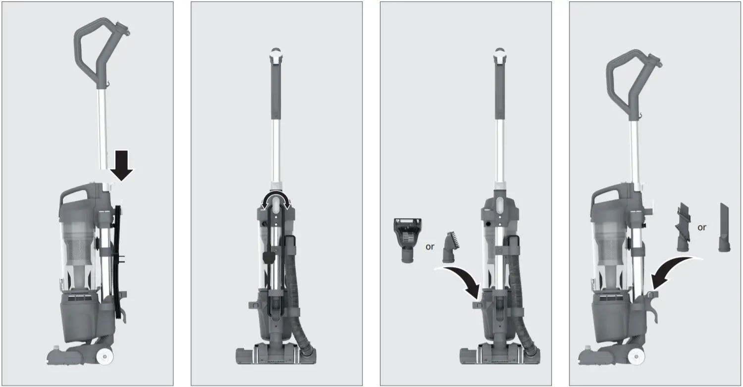 HOOVER H-UPRIGHT300 Upright Vacuum Cleaner - PREPARING YOUR CLEANER
