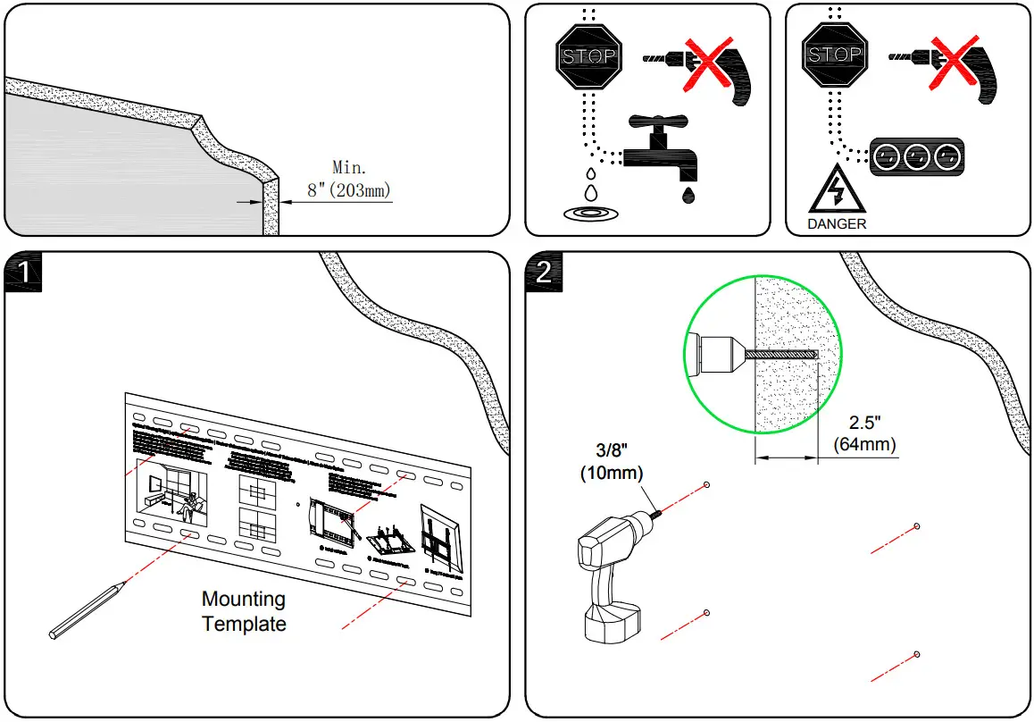 Mounting Dream MD2268 LK Tilt TV Wall Mount - Figure 12