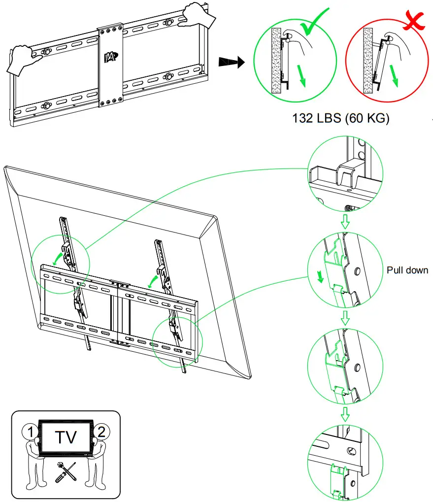 Mounting Dream MD2268 LK Tilt TV Wall Mount - Figure 14