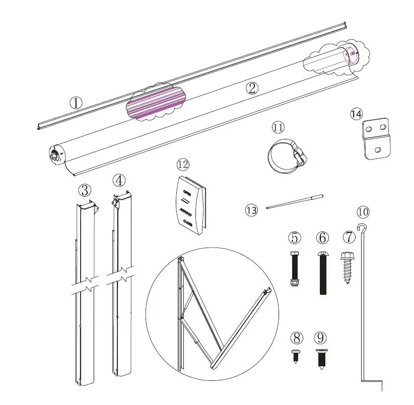 RECPRO-RP-PAFRM-Powered-Awning-FIG-1