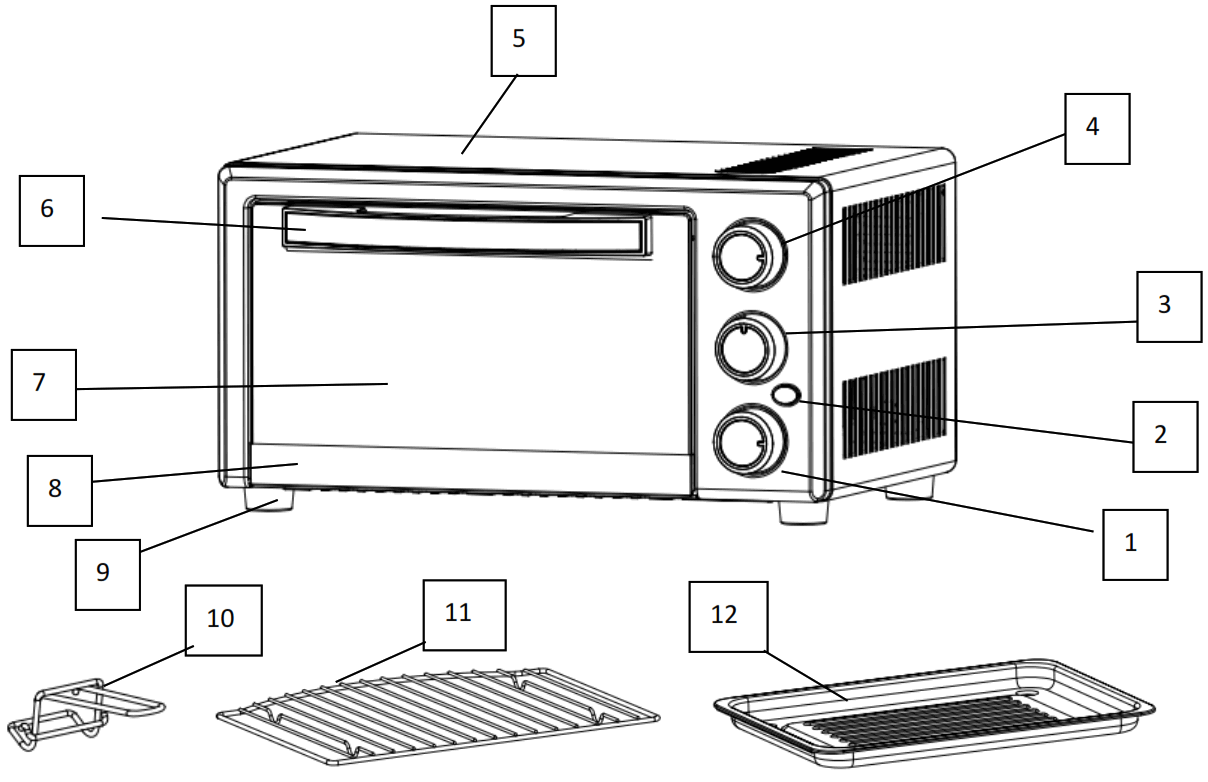 PREMIUM LEVELLA PTO142 14L Toaster Oven - Parts
