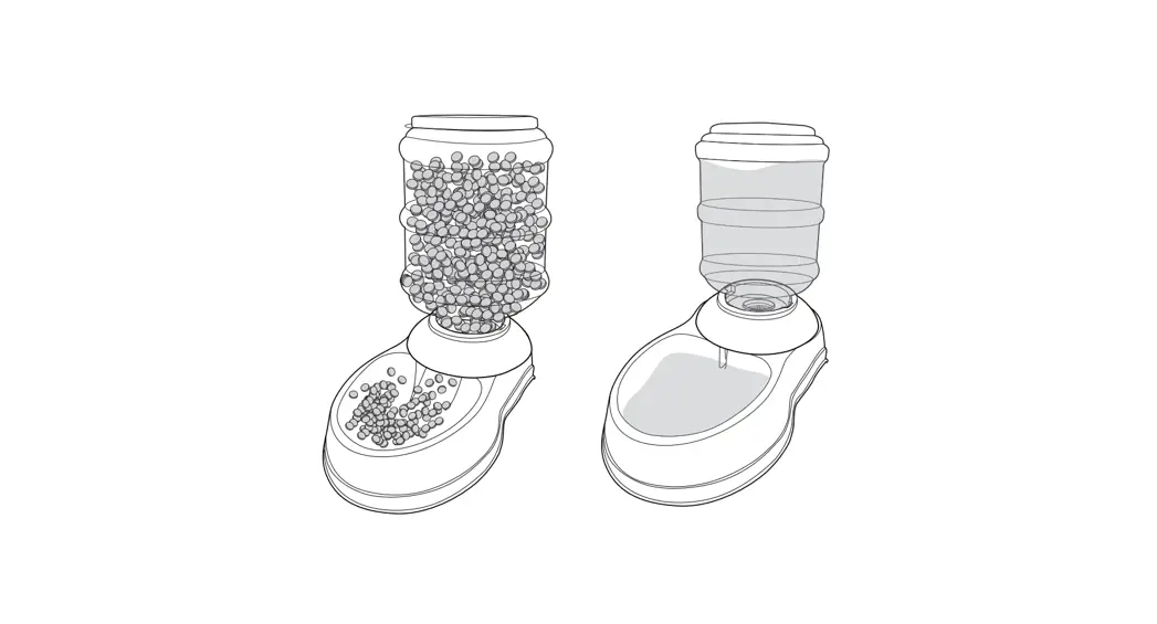 Amazon Basics B06zy6q66g, B06zzc83mg Gravity Pet Feeder And Waterer Bundle User Guide