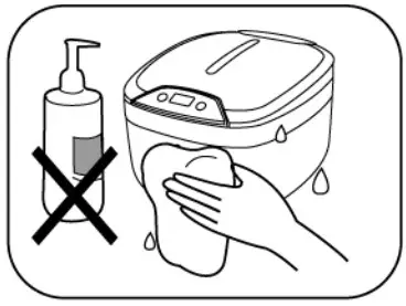 Geti 06424405 Digital Ultrasonic Cleaner GUC 851 - Maintenance and storage 5