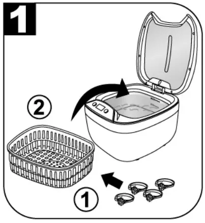 Geti 06424405 Digital Ultrasonic Cleaner GUC 851 - accessories