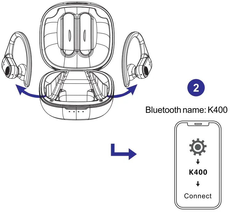 How To Power On And Pair The Earbuds