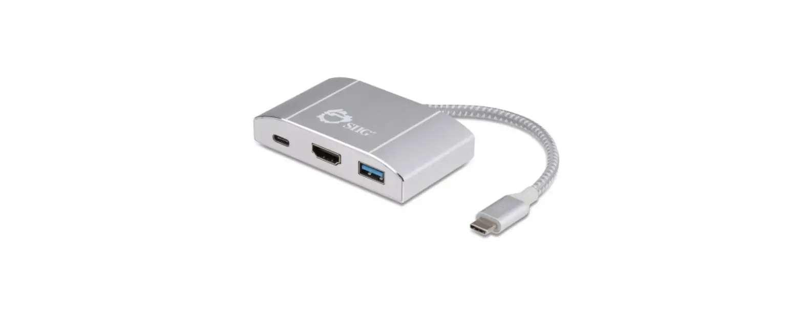 Siig 04-1403a Usb-c To Hdmi With Lan Hub And Pd Charging Adapter User Guide