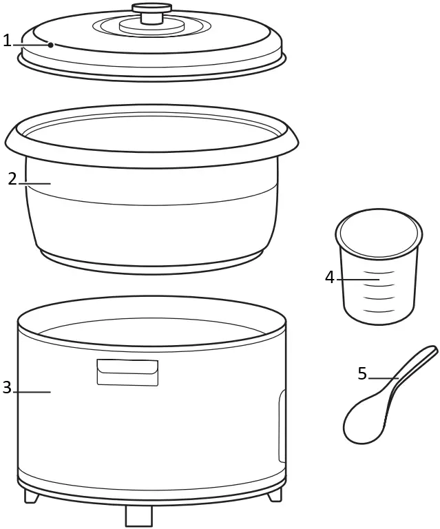 Galaxy 177GRC30 Electric Rice CookerWarmers 1