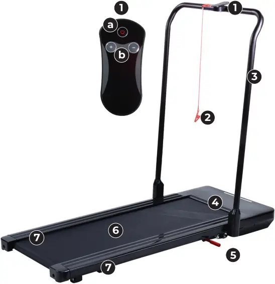 FITNATION Slimline Walkers - Treadmill Diagram