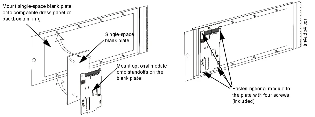 NOTIFIER BMP-1 Blank Module Plate img1