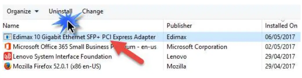 EDiMAX EN-9320TX-E V2 10 Gigabit Ethernet PCI Express Server Adapter - Start menu 2