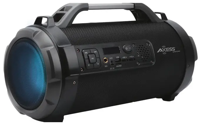 AXESS SPBT1066 Bluetooth Sub Fabric Bullet Speaker - Cover