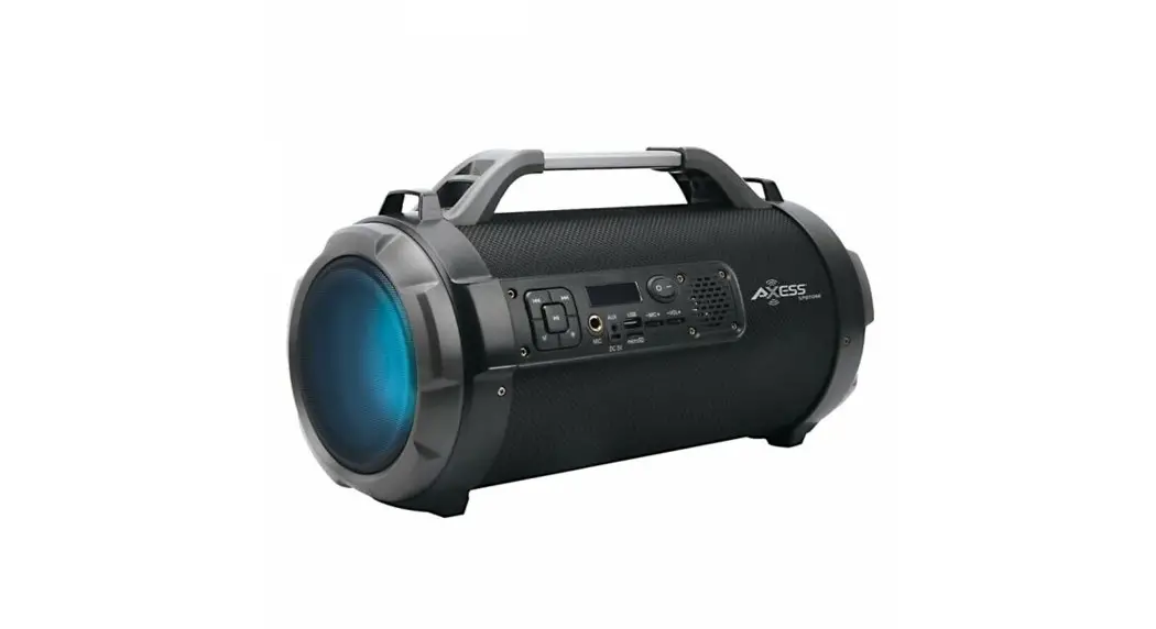 Axess Spbt1066 Bluetooth Sub Fabric Bullet Speaker User Manual