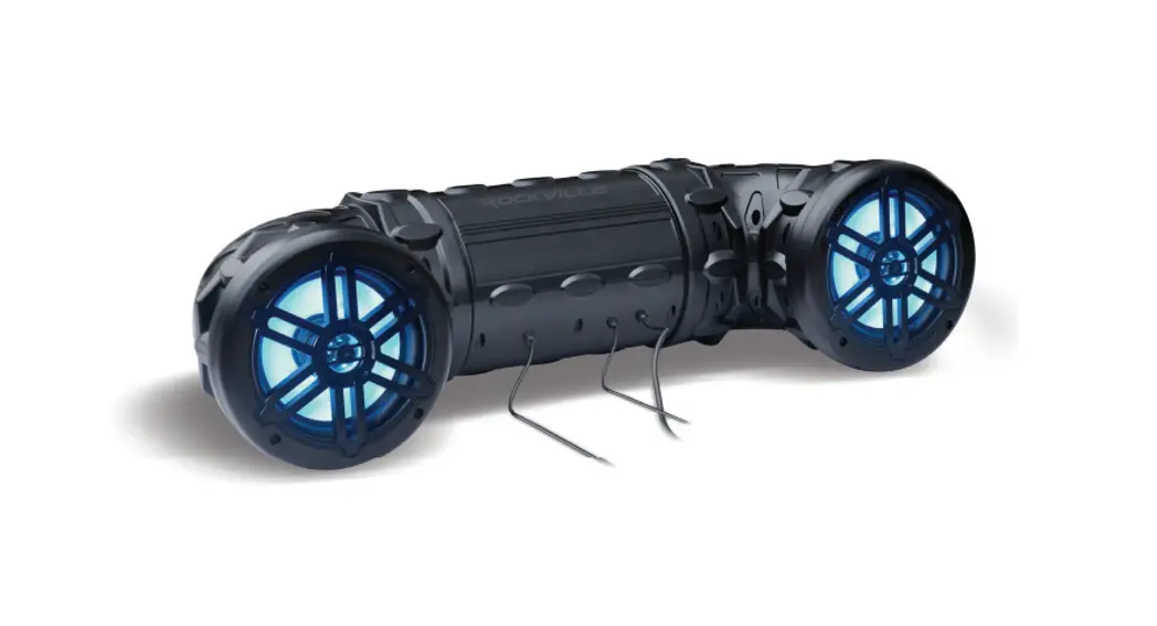 Rockville Ratv65l Powered Bluetooth Marine Speaker With Led And Remote Control Owner's Manual