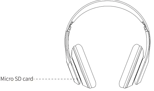 anko Bluetooth Foldable Headphone - Micro SD card