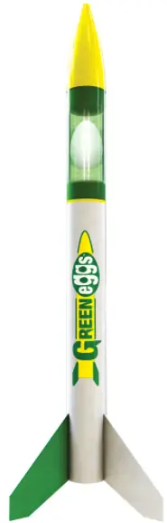 ESTES 1718 Green Egg Model Rockets