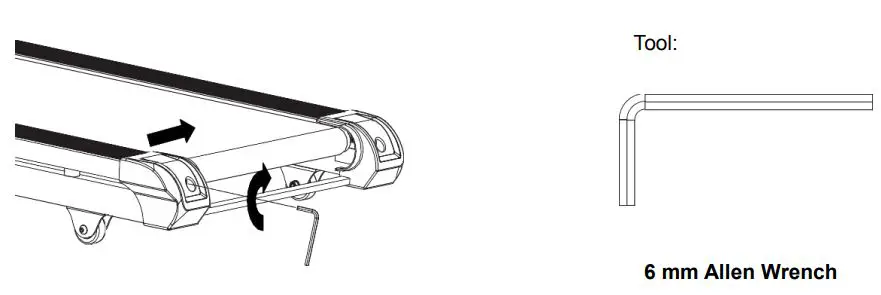 ITSU IS0503A User Manual - The running belt is pre-adjusted to the running deck at the factory