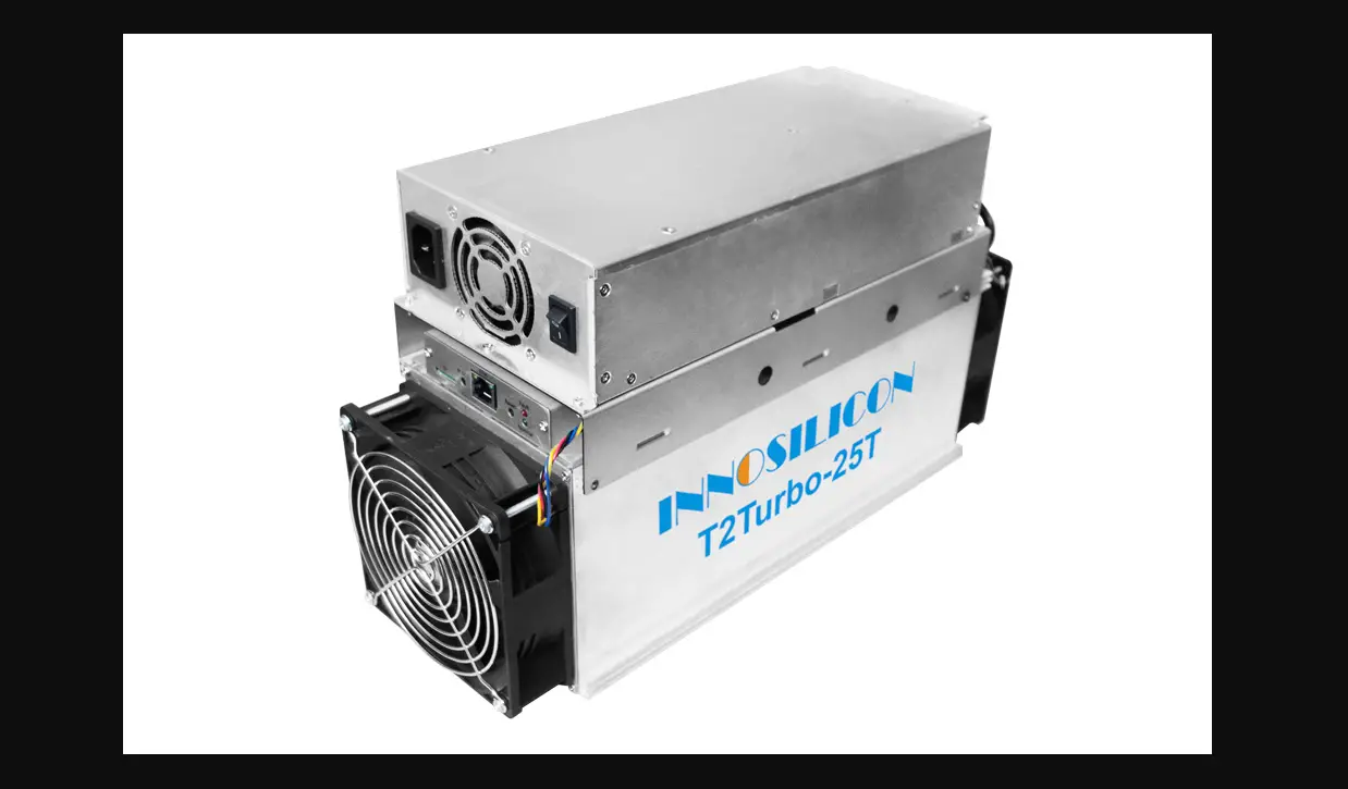 Innosilicon T2t-25t Btc Power Consumption 1980 W Bitcoin Miner User Manual