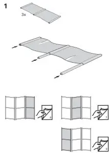 IKEA 902.853.34 SLÄTTÖ Privacy Screen - 1