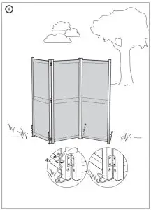 IKEA 902.853.34 SLÄTTÖ Privacy Screen - FIG 2
