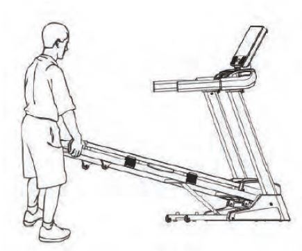 HOW TO FOLD THE TREADMILL 1