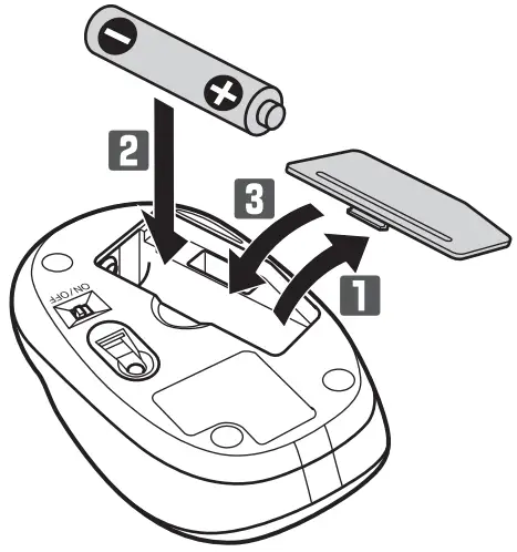 ELECOM M-BL20DB Wireless Mouse - Battery