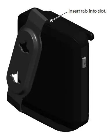 vtech CTM-S2116 SIP 1-Line Hidden Base with Cordless Color Handset and Charger User Guide - Insert tab into slot